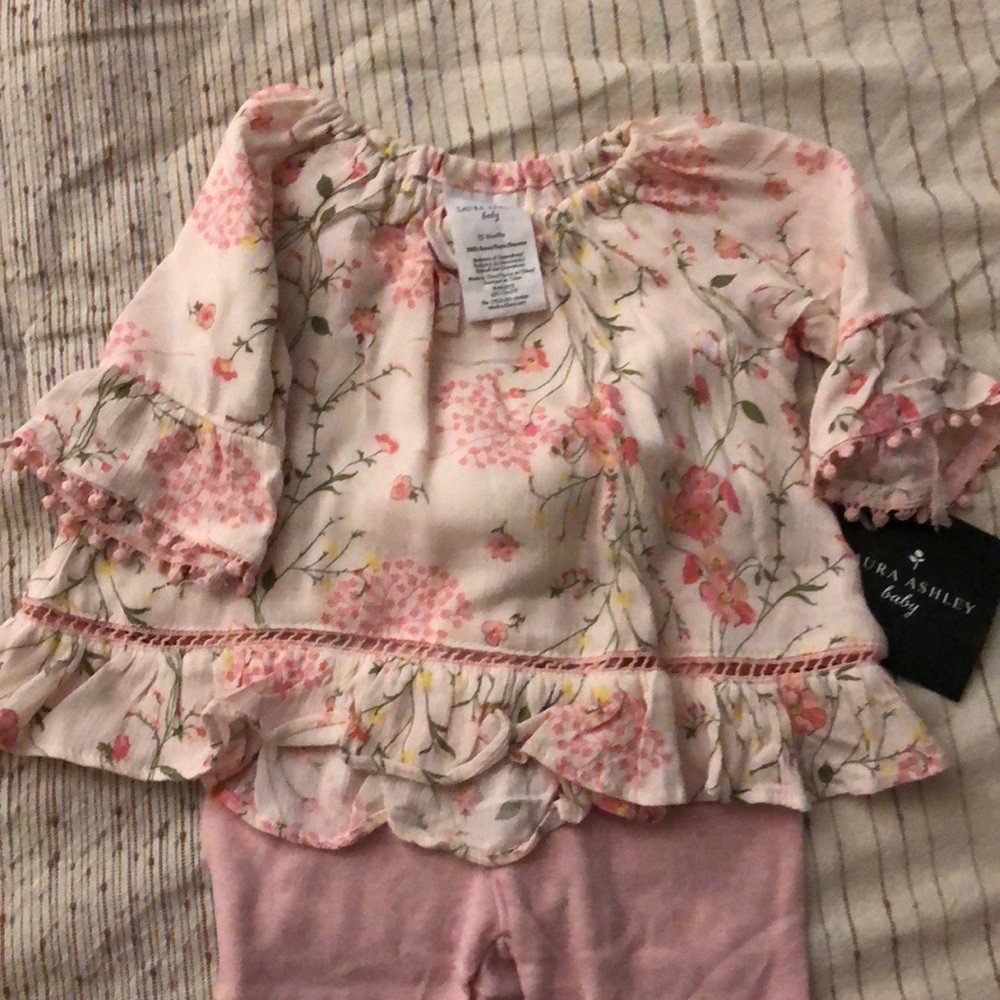 Laura Ashley Baby NWT Matching Set